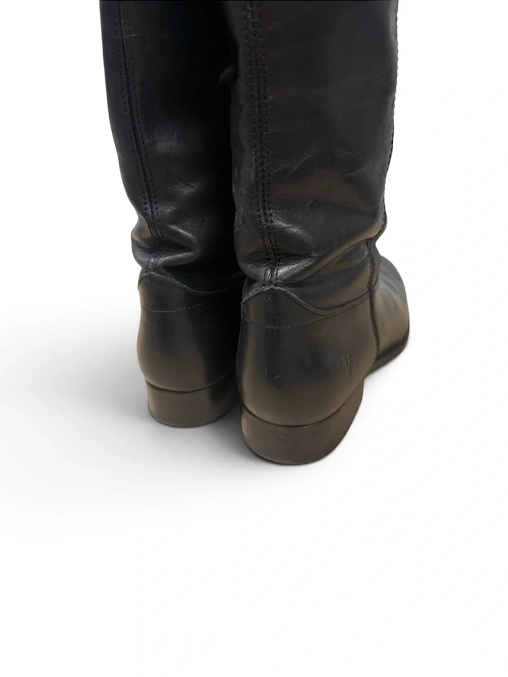 Frye Melissa Button II Boots in Black, size 9B.